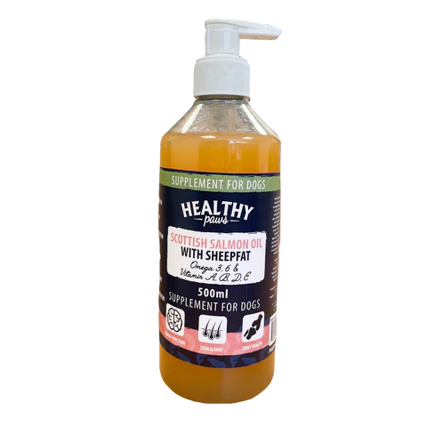 Healthy Paws Scottish Salmon Oil with Sheep fat 500ml