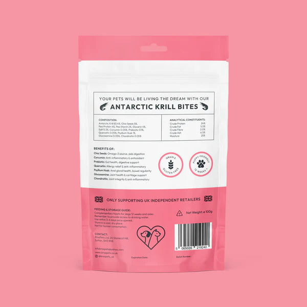 Bros Pets Antarctic Krill Bites 100g