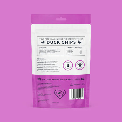 Bros Pets Duck Chips 100g