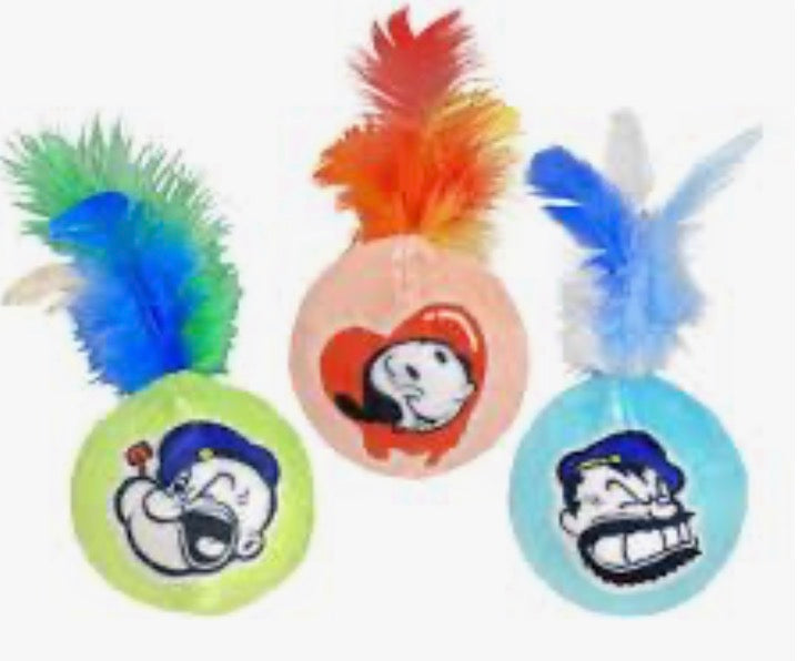 Happy pet Popeye Cat Rattle Ball