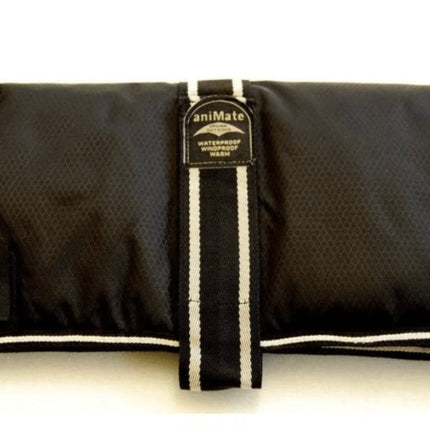 Animate Black Padded Nylon Dog Coat