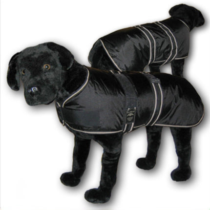 Animate Black Padded Nylon Dog Coat