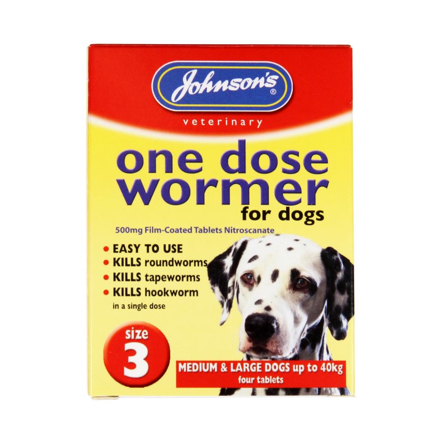 Johnsons One Dose Wormer Size 3