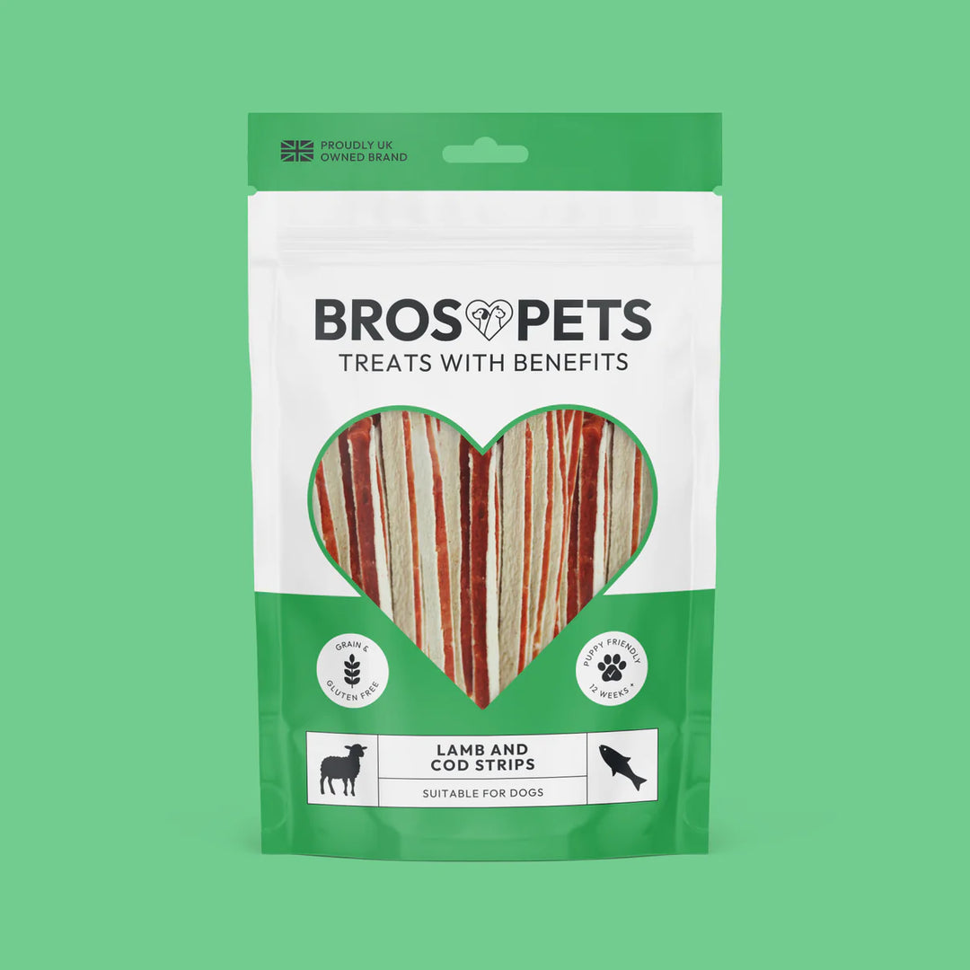 Lamb and Cod Strips 100g