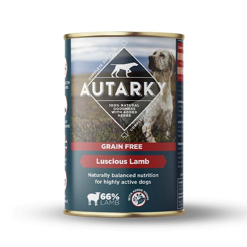 Autarky Grain Free Luscious Lamb Tins 395g
