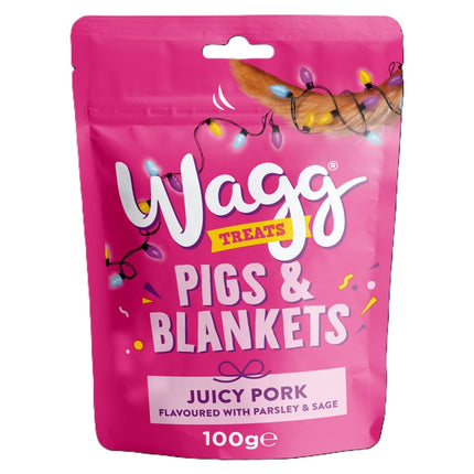 Wagg Xmas Pigs & Blankets Treats 100g