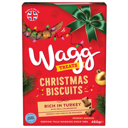 Wagg Xmas Christmas Biscuits Box Treats 450g