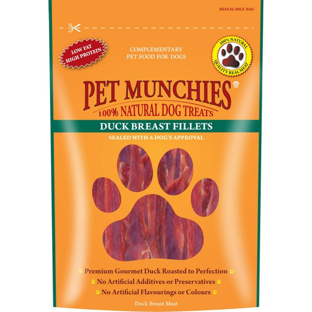 Pet Munchies Duck Breast Fillets - 80g