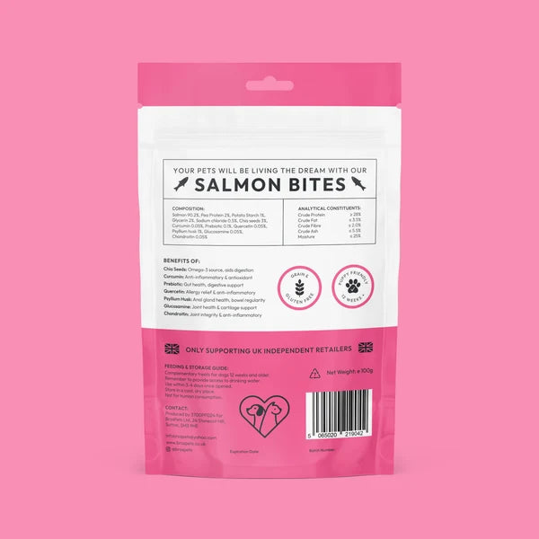 Bros Treats Salmon Bites 100g