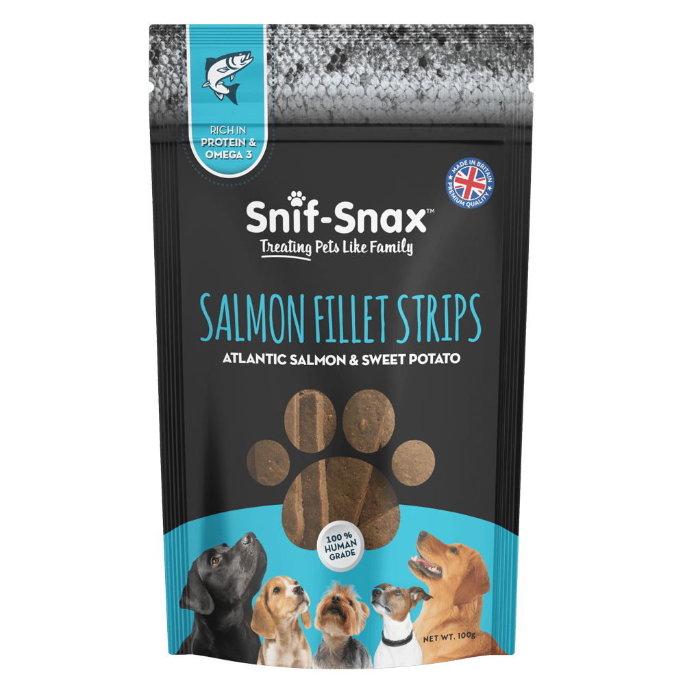 Snif-Snax Atlantic Salmon and Sweet Potato Fillet Strips