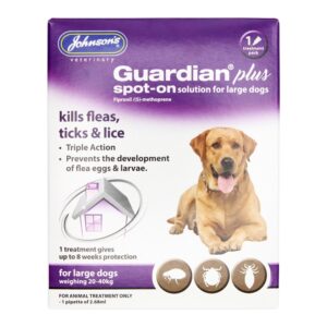 Johnsons Guardian Plus Spot On For Dogs 1 Treatment