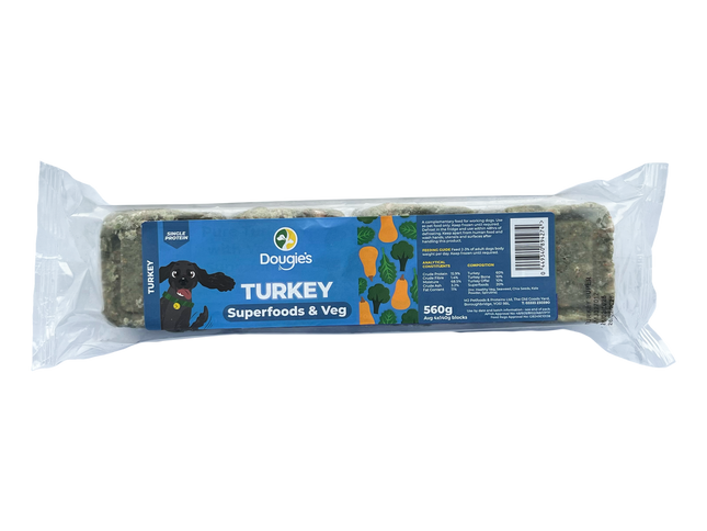 Dougie's Turkey Superfoods & Veg 560g