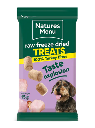Raw Freeze Dried Treats 100% Turkey 15g