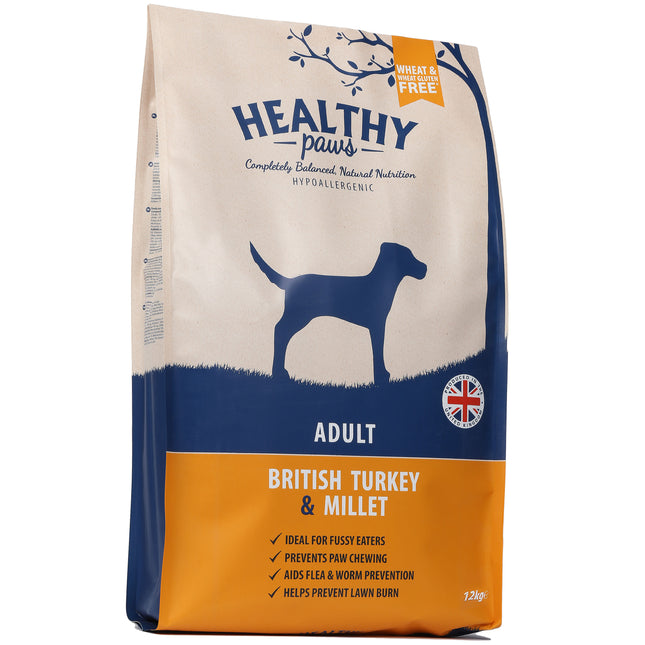 Healthy Paws Turkey & Millet 12kg