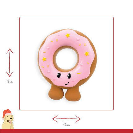 Happy Pet Festive Donut Latex Toy