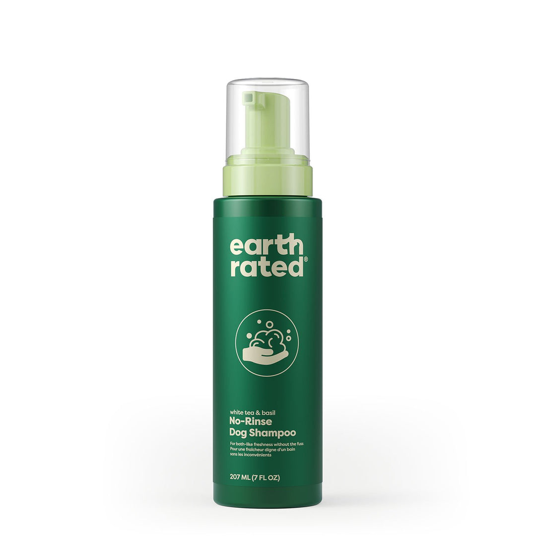 Earth Rated Dog No Rinse Shampoo with White Tea and Basil Scent