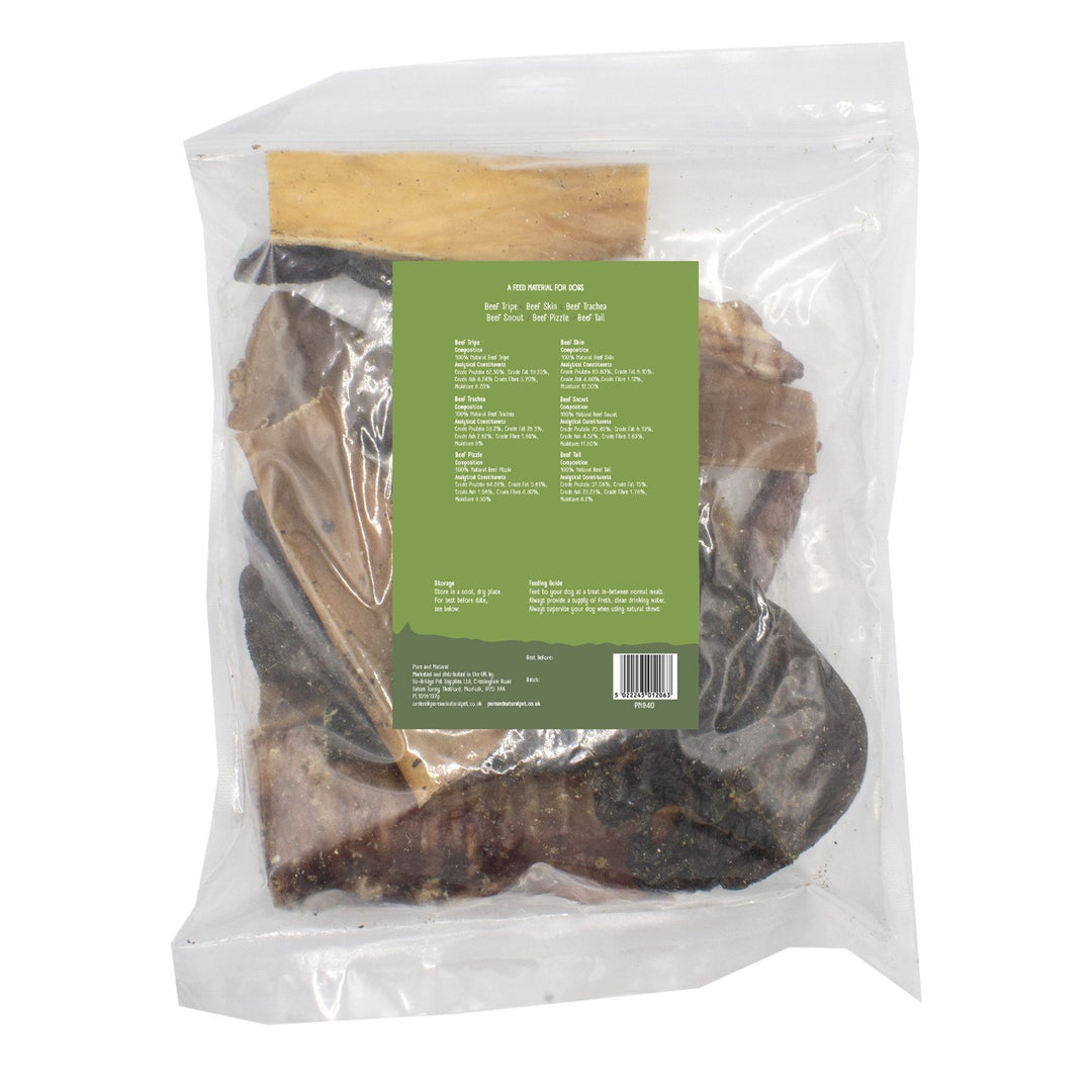 Pure & Natural Doggy Bag Beef Variety Pack 500g
