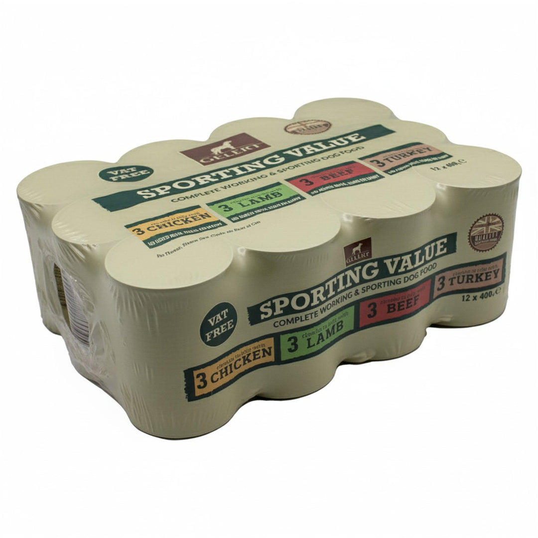 Gelert Sporting Mixed Variety Value Wet Food Tins 12x400g