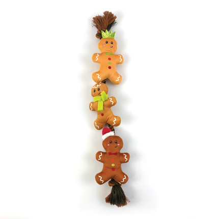 Happy Pet String of Gingerbread Rope Toy