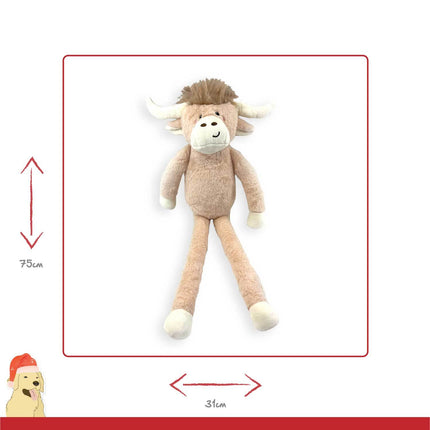 Happy Pet Jumbo Hettie Highland Cow Plush Toy