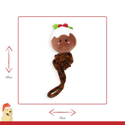 Happy Pet Christmas Pud Rope Tug Toy