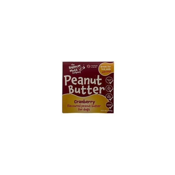 Happy Mutt Peanut Butter Pot Cranberry 300g