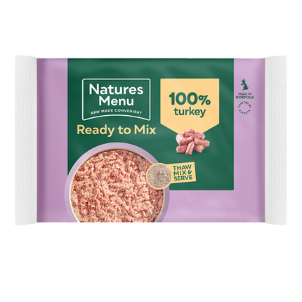 Natures Menu Ready to Mix Turkey 400g 100% Block