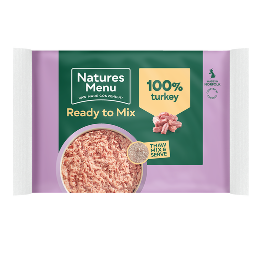 Natures Menu Ready to Mix Turkey 400g 100% Block